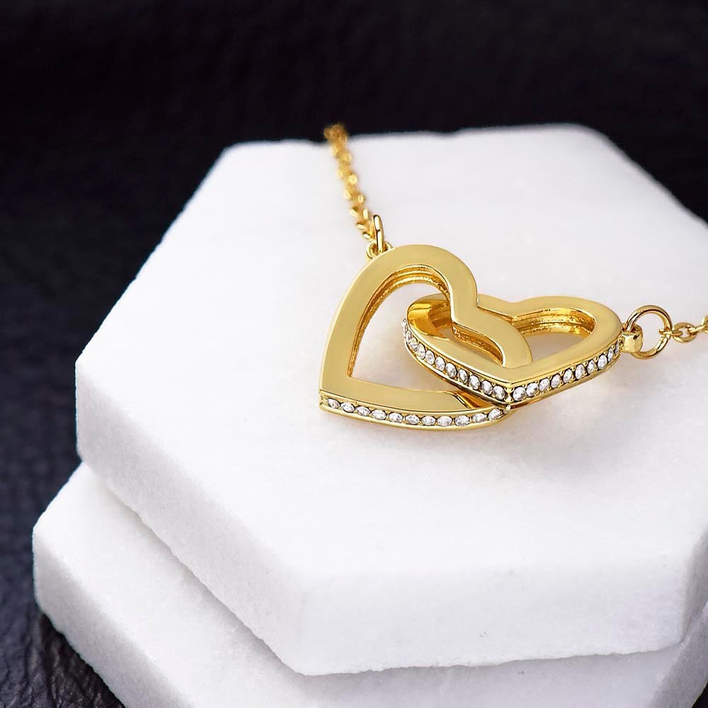 Definition of Mother’s Day Interlocking Heart Necklace Birthday Gift Wife