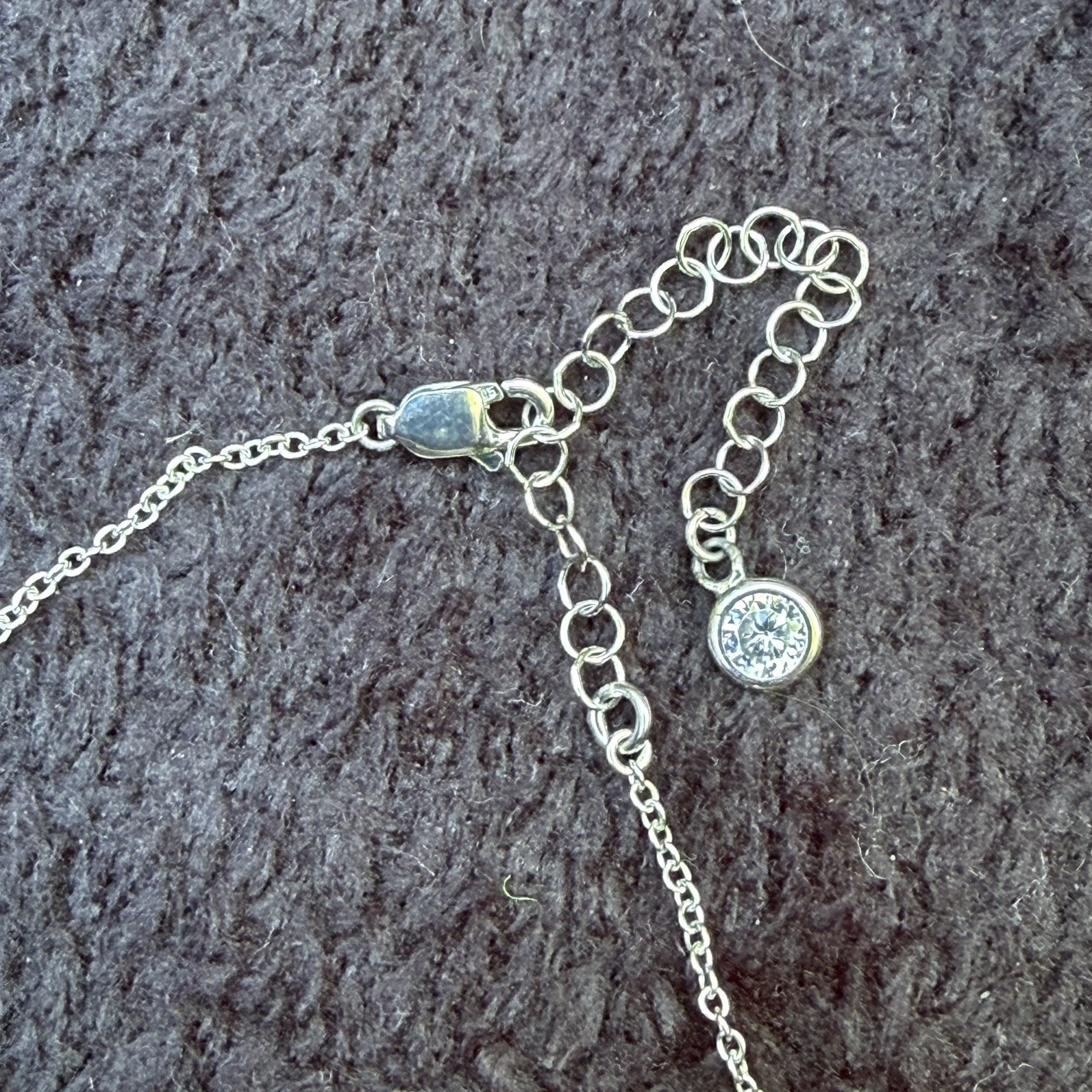Crislu 925 Sterling Silver Open Circle Pave CZ Necklace New In Box