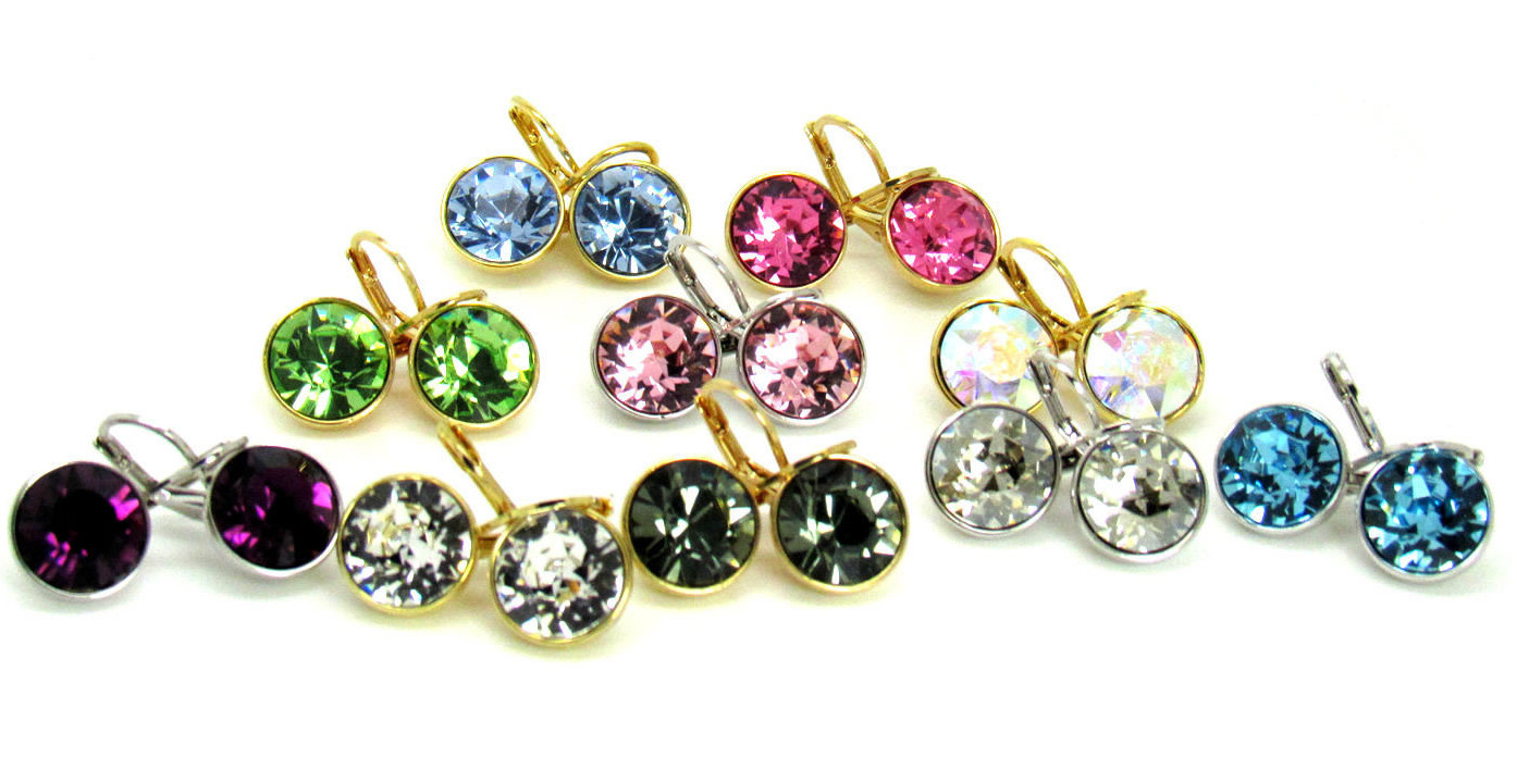 Baby Mini Bella Women Crystal Earrings Made with SWAROVSKI® Crystals