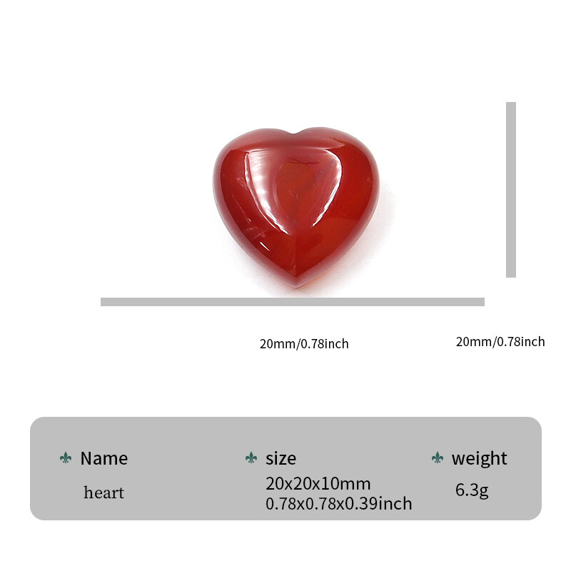 Natural Stone Heart Charms Healing Reiki Mix Beads for Jewelry making no hole