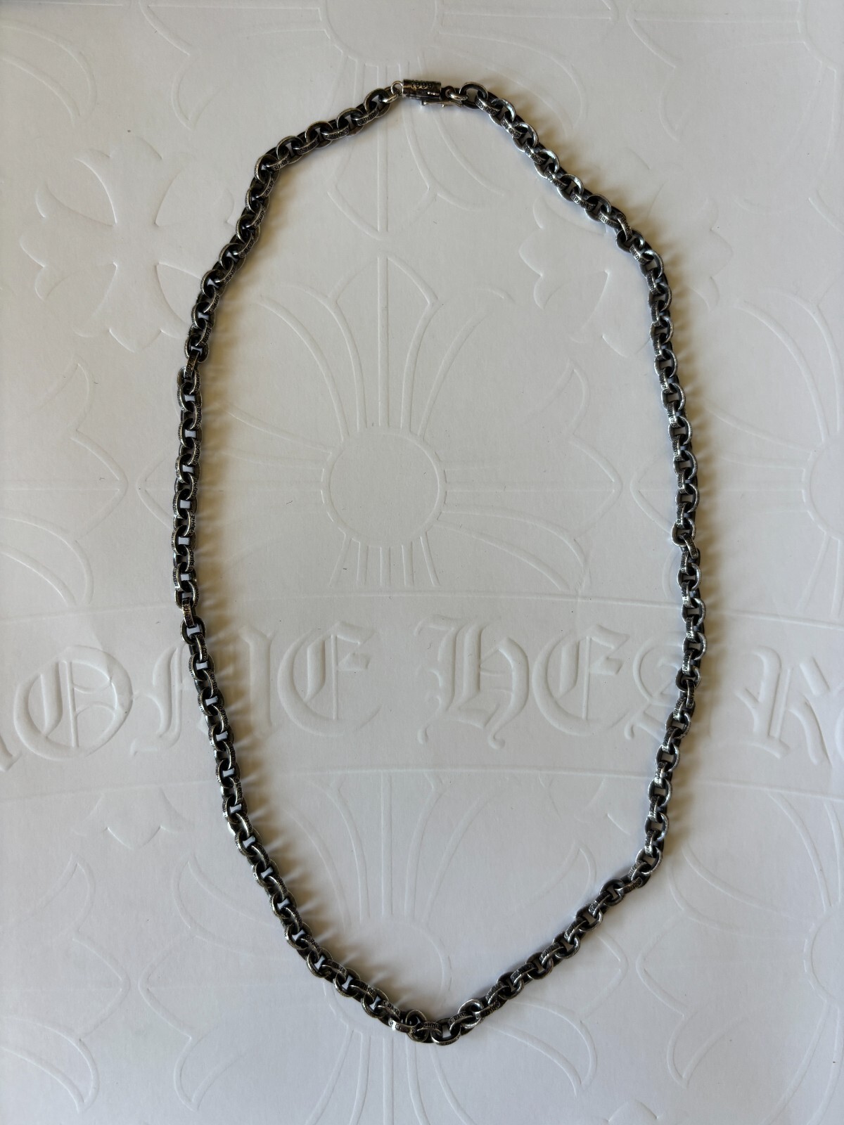 100% Authentic Chrome Hearts Paper Chain Necklace 20inch (50cm)