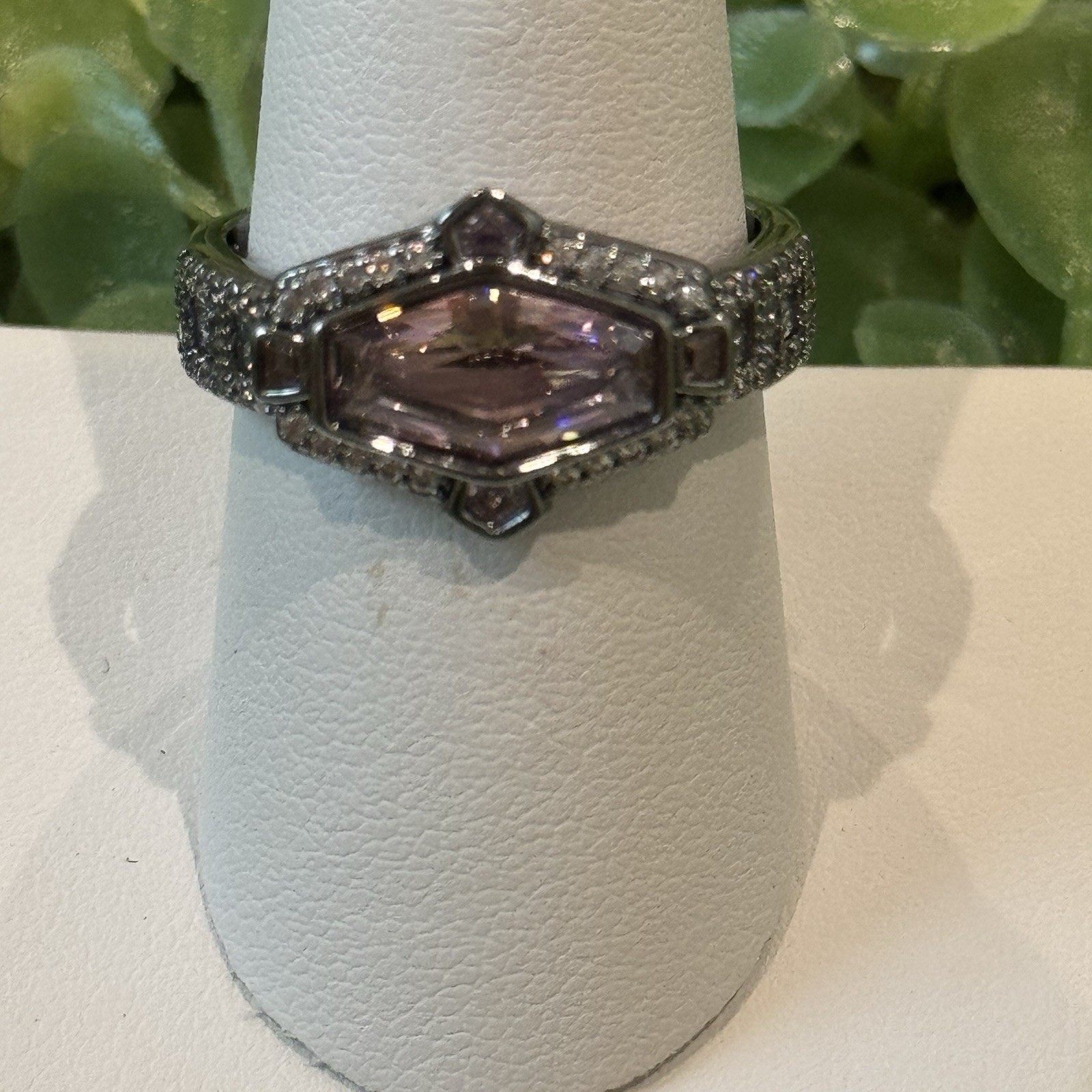 Bomb Party Wild, Wicked & Winning Rose Quartz Cubic Zirconia Size 9 Ring