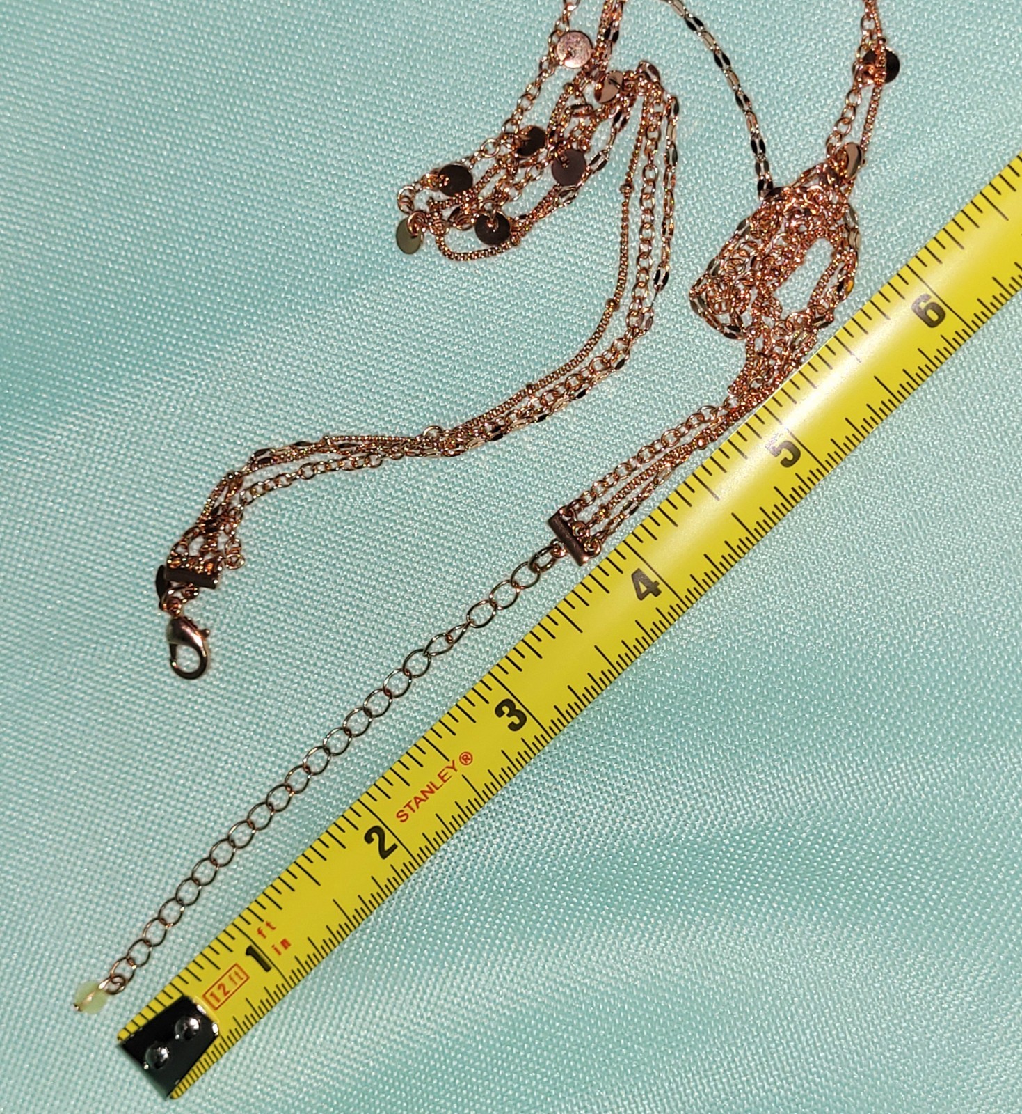 “Open Edit” Adjustable 16″ to 20″ Goldtone 3 Layer Chain Necklace