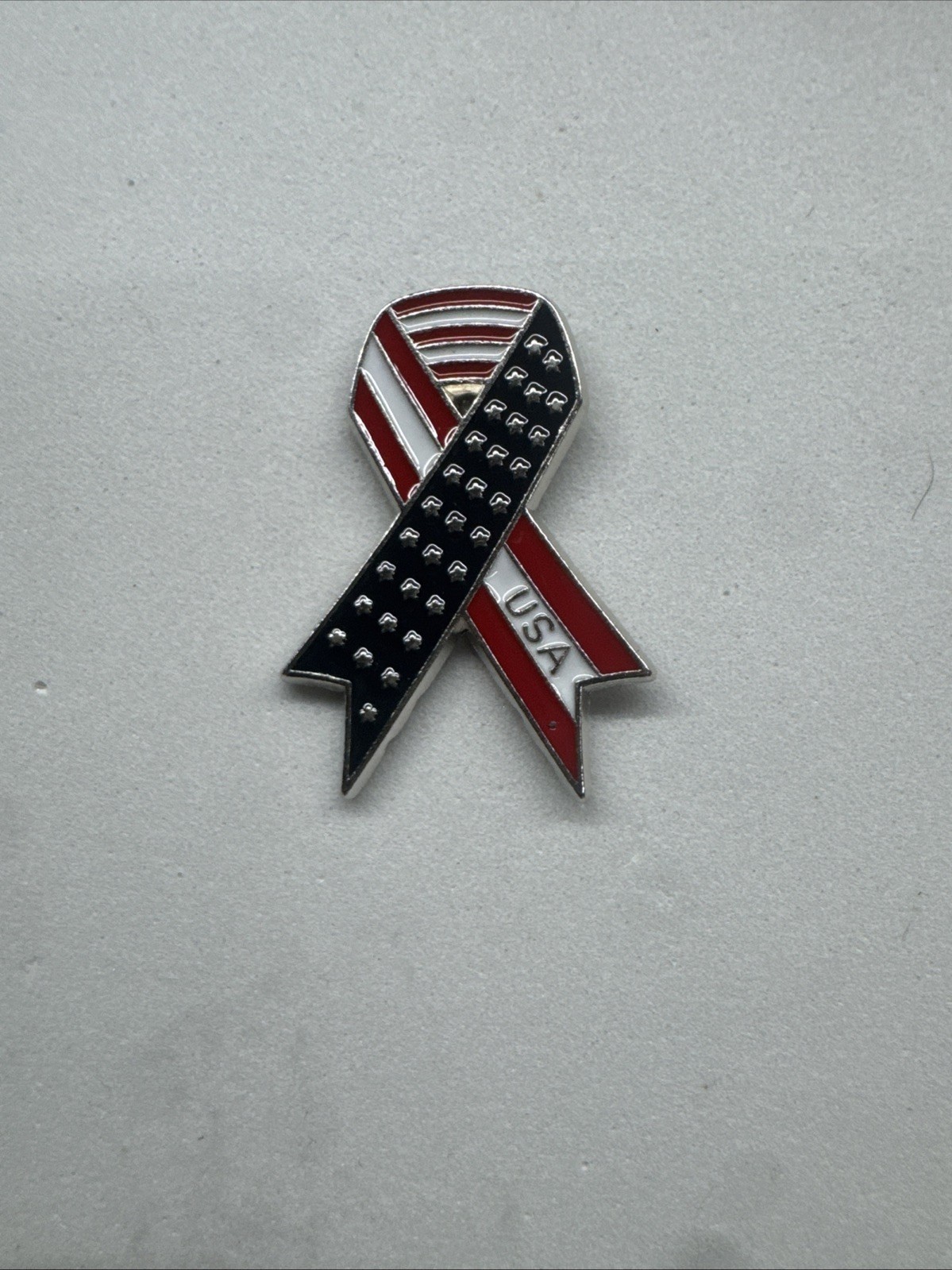 Set Of 5 US American Flag Ribbon Lapel Pin – Made in USA, High-Quality Patriotic