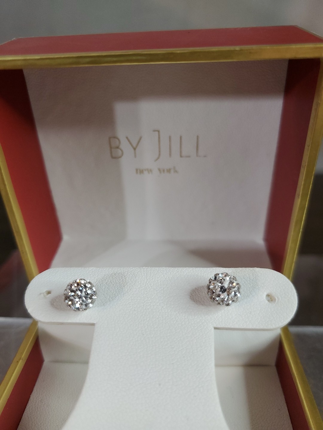 New – Austrian Crystal Stud Earrings – By Jill Great Gift Idea 