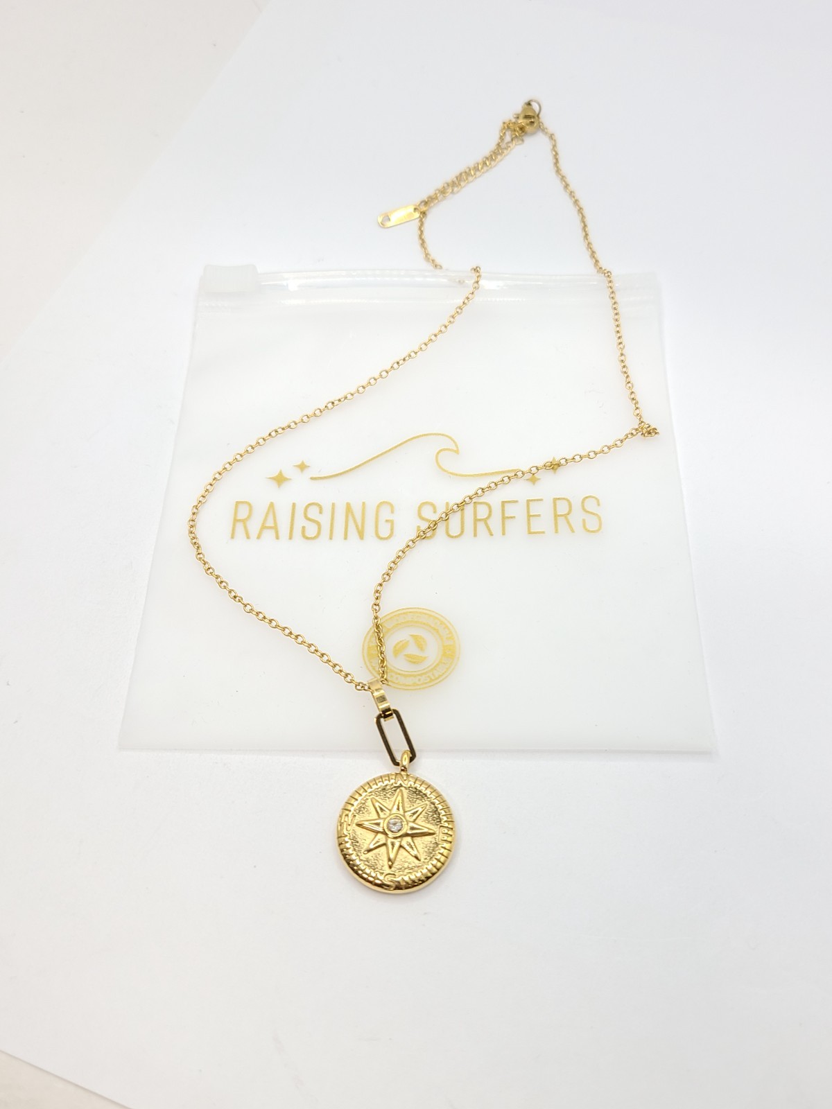 Raising Surfers The North Star Edit Gold-plated 18″ Necklace