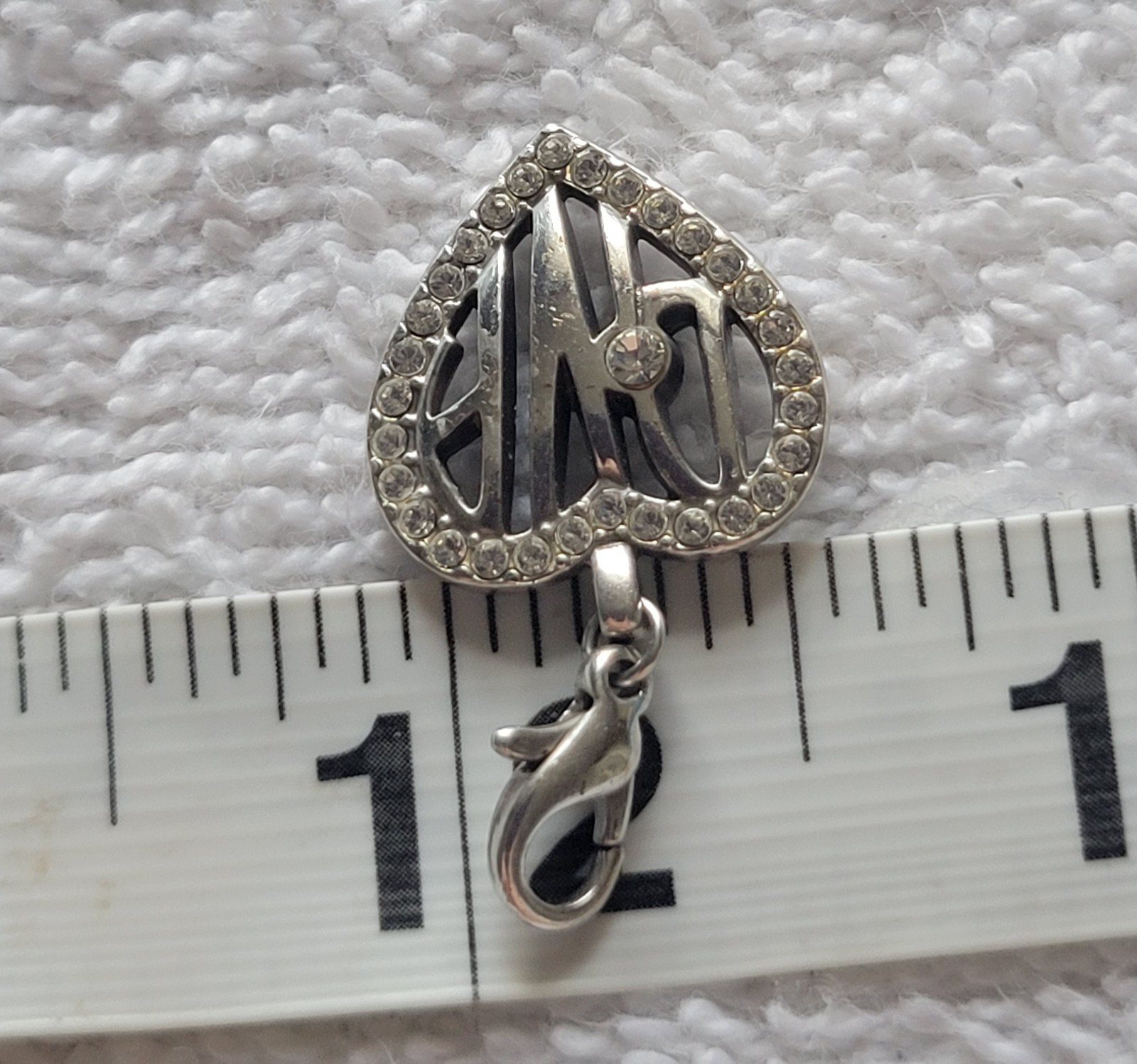 Brighton Diva Heart Snap/Clip Dangle Charm NWOT Retired