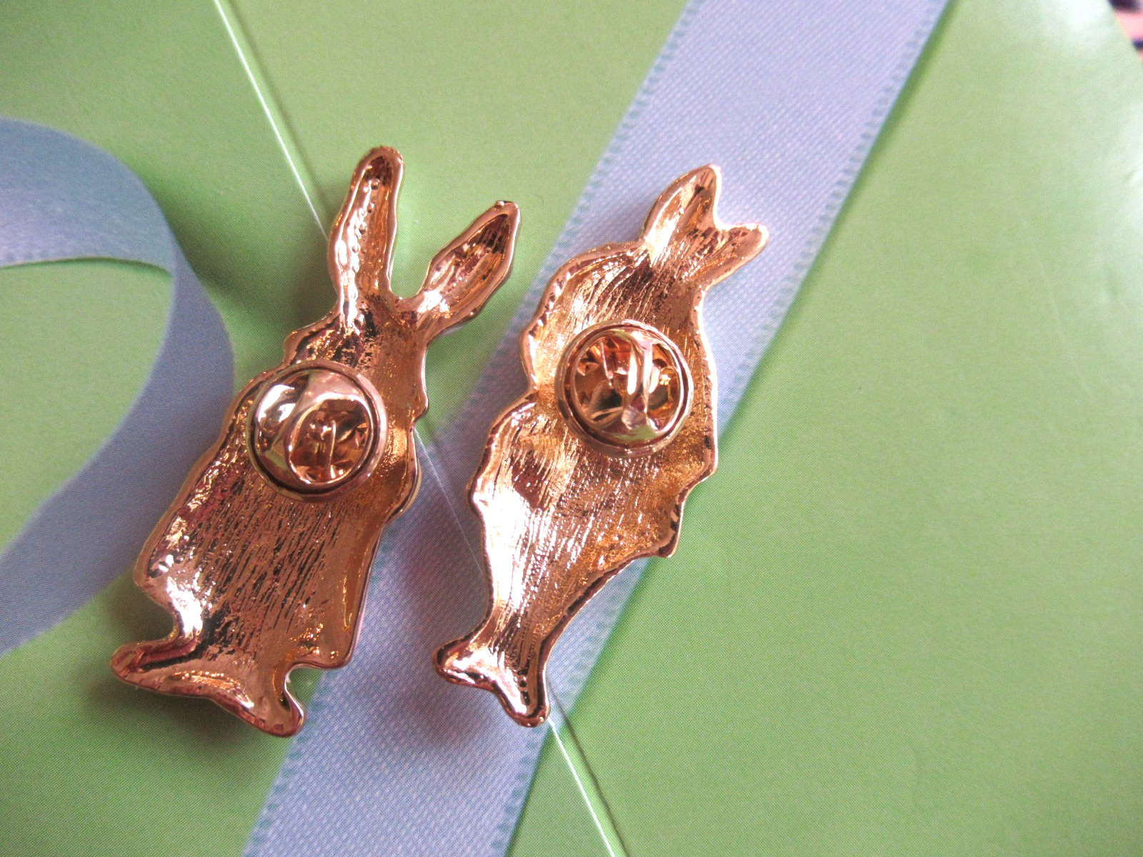 Beautiful BUNNIES Rabbit Easter Crystal Enamel Brooch Lot 10 pcs NEW