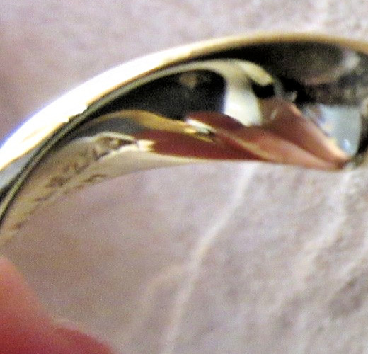 2 pr Bellezza DBJ 925 CN 1-1/4” Twist & Ridge Hoop Earrings Sterling & Yellow