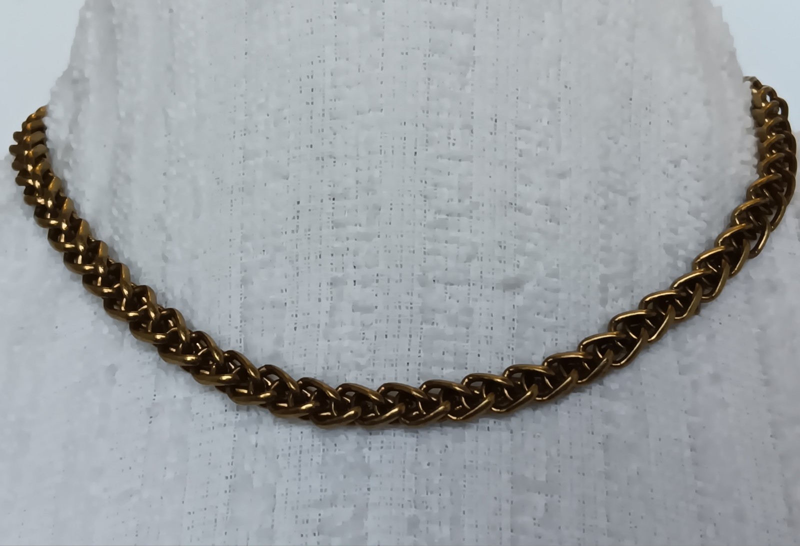 Premier Designs Antique Goldtone Persian Weave Chain Necklace 16-20 in