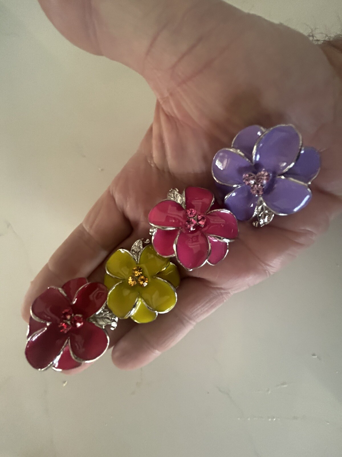 Buyer Receives all 4 New Colorful Stretch Rings ($4 Each) USA Vendor