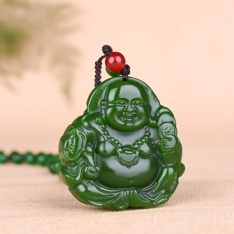 Jade Maitreya Pendant Necklace Charms Charm Jewelry Buddha Natural