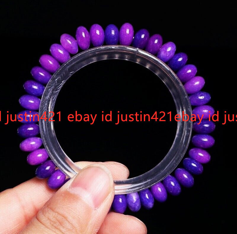 5x8mm Natural Sugilite Purple Rondelle Gems South Africa Beads Bracelet 7.5″