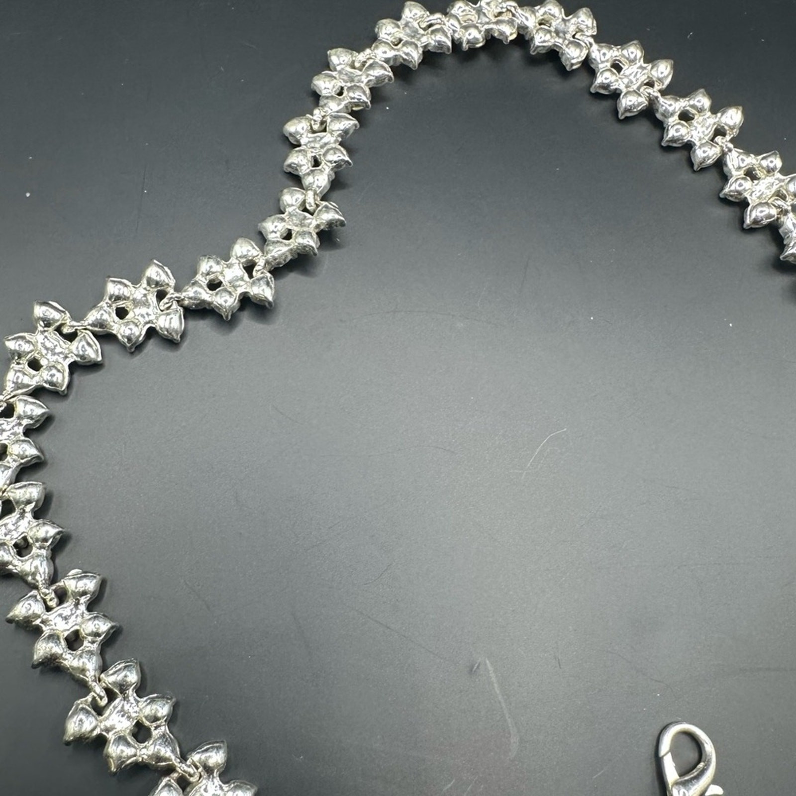 Ann Klein Rhinestone Necklace Statement Bridal Formal Evening Elegant 16″ to 20″