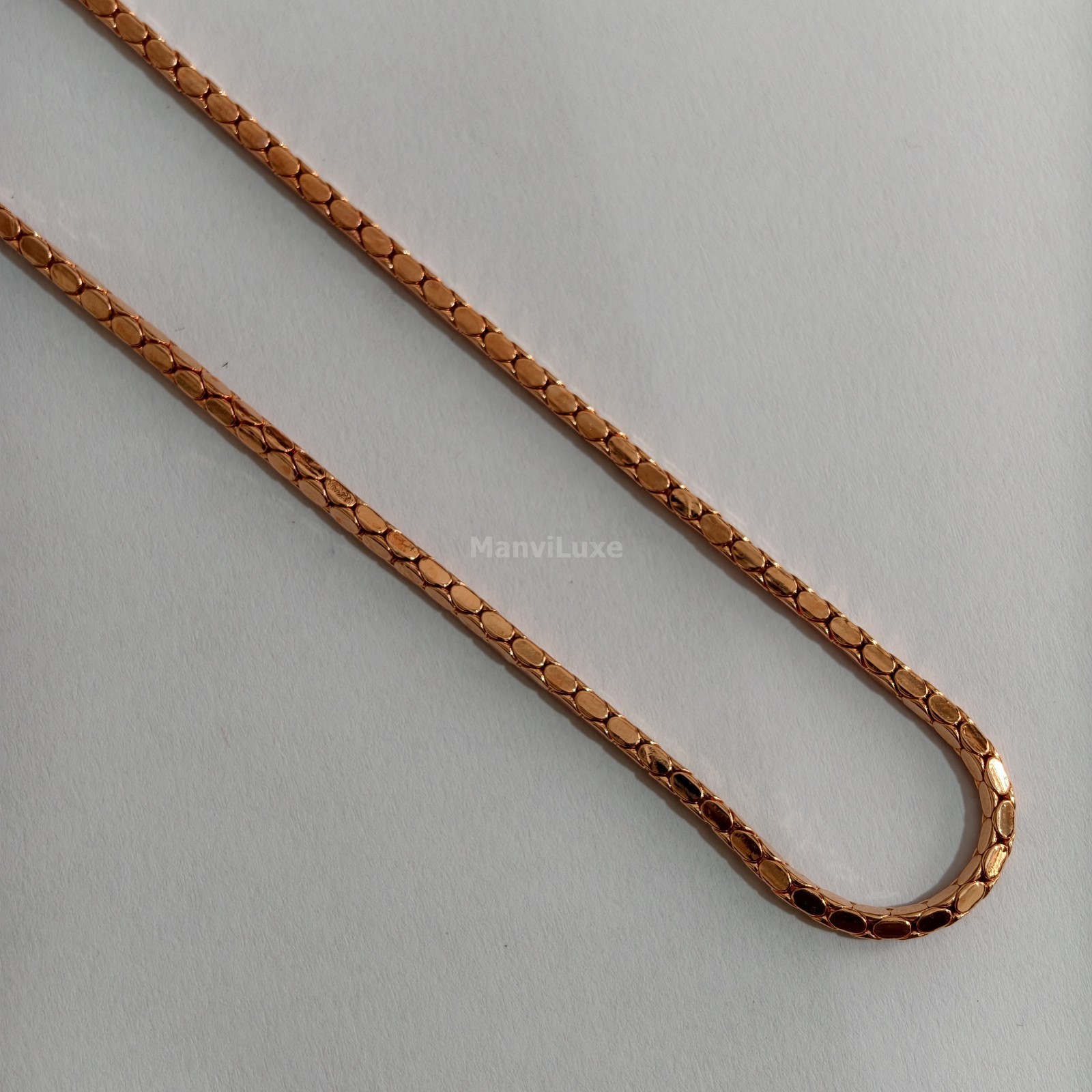 10″ Sleek pure copper 2mm Wheat Chain Artisan Handmade Healing Jewellery