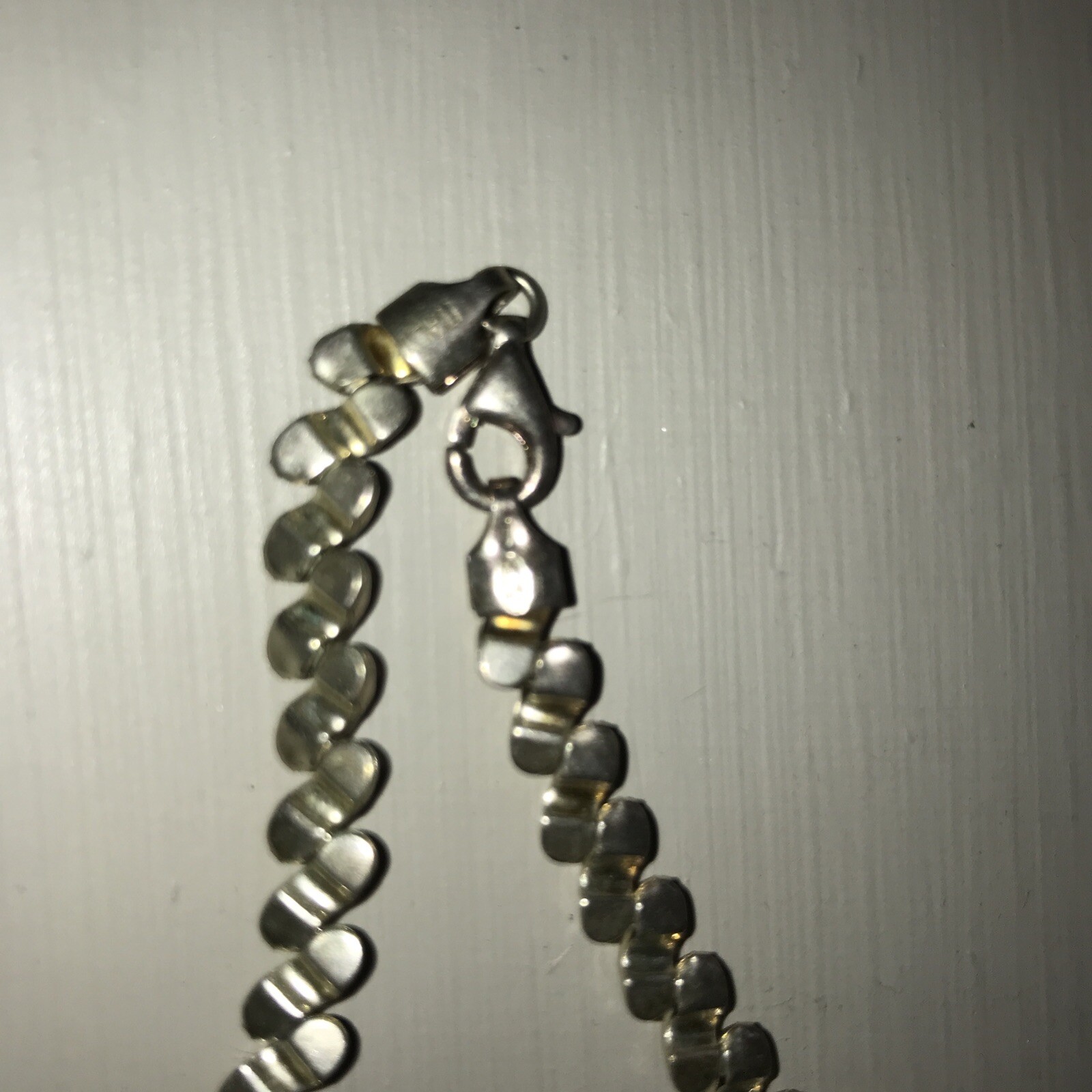 Silver Bracelet Heart Shaped. Made In Italy Not Sure Maker Or Weight Priced Acr