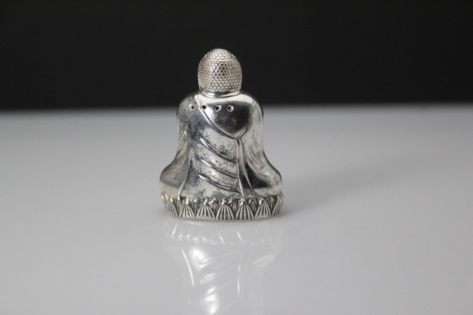 Vintage Sterling Silver 950 Buddha Salt/Pepper Shaker 10.3 Grams (PEN10360)