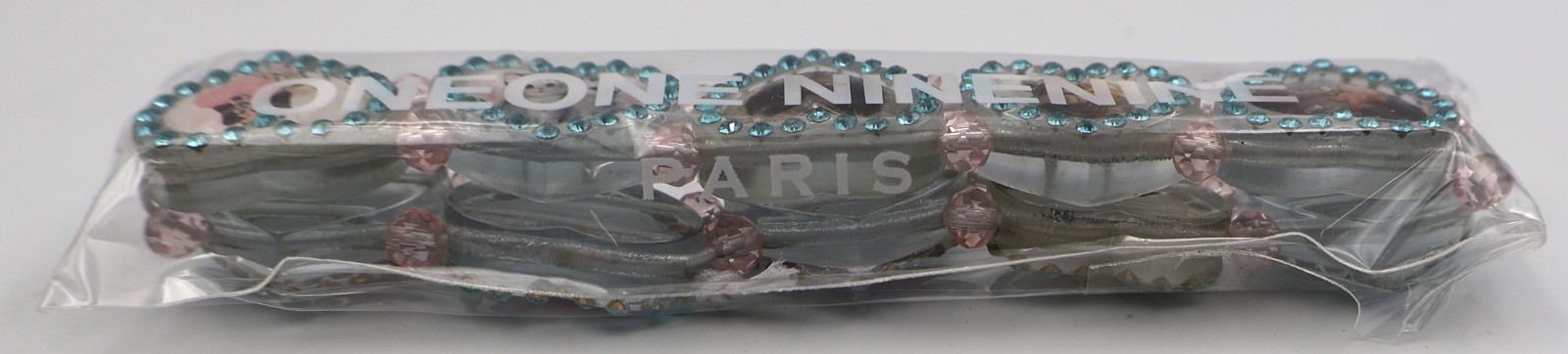 Bazo 1199 Paris Rhinestone DOGS & CATS Sparkling Hearts Bracelet – NEW