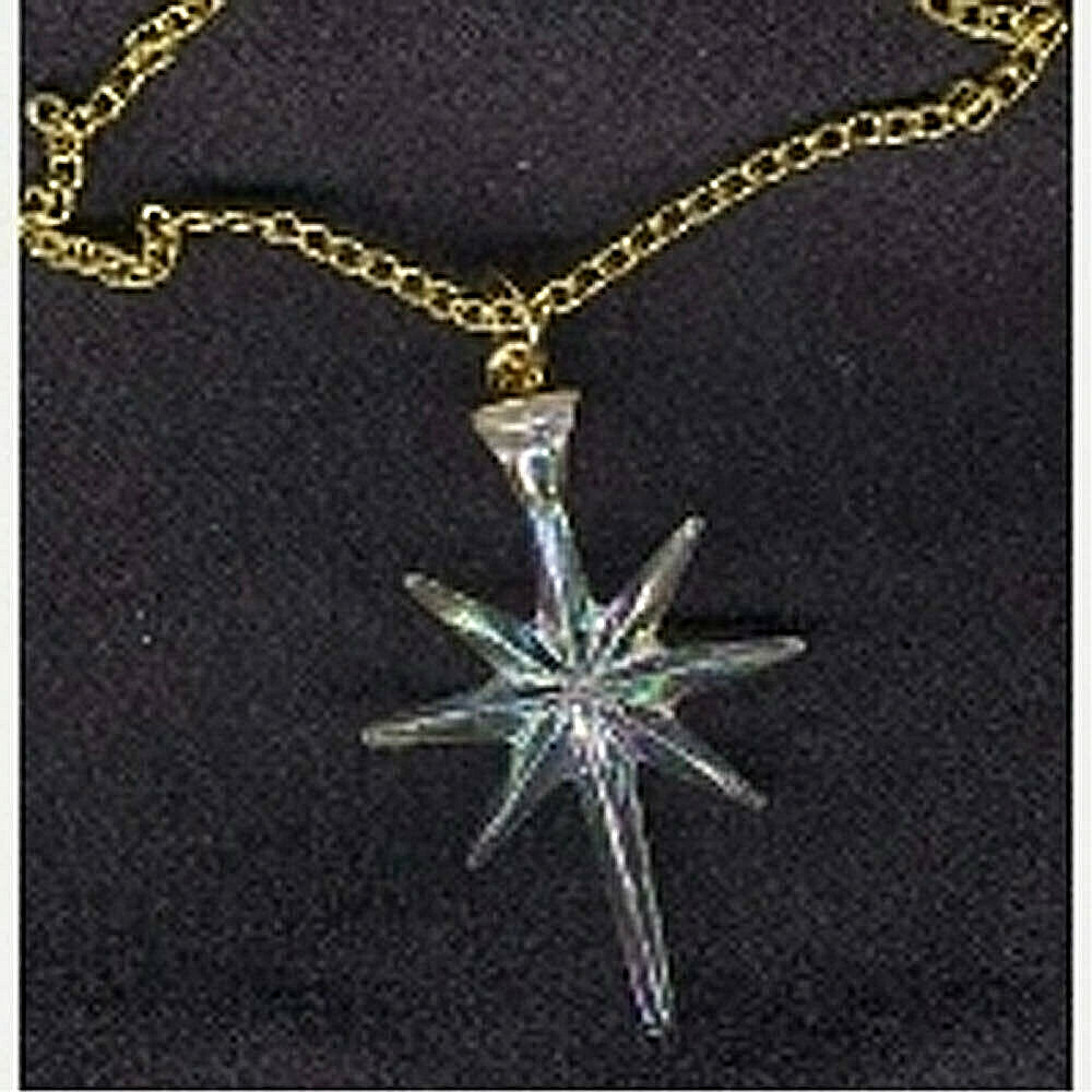Celestial Gift ASTRAL NORTH STAR PENDANT NECKLACE Holiday Charm Costume Jewelry