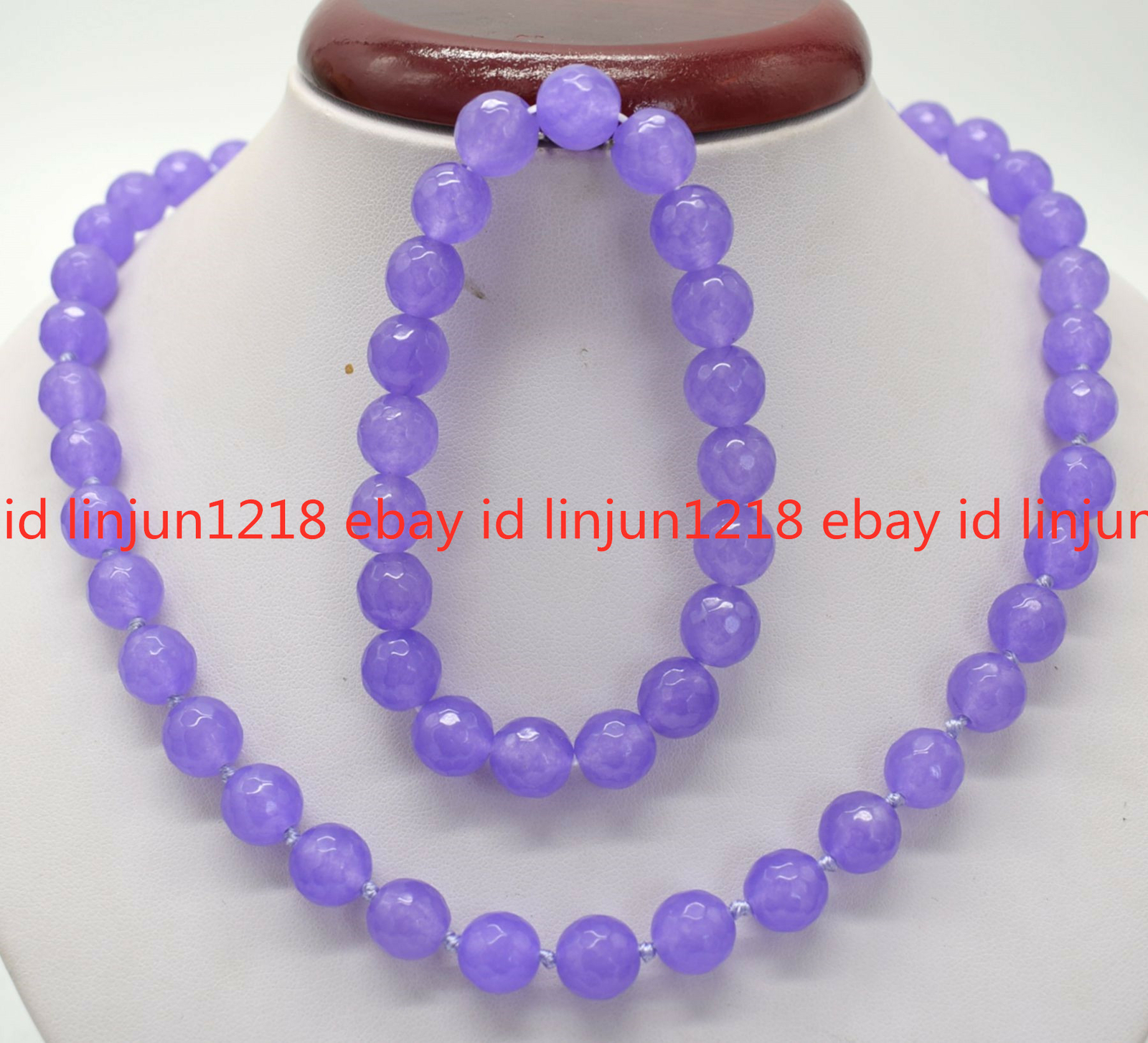 New 8mm 10mm Faceted Purple Alexandrite Gemstone Beads Necklace Bracelet 18/7.5