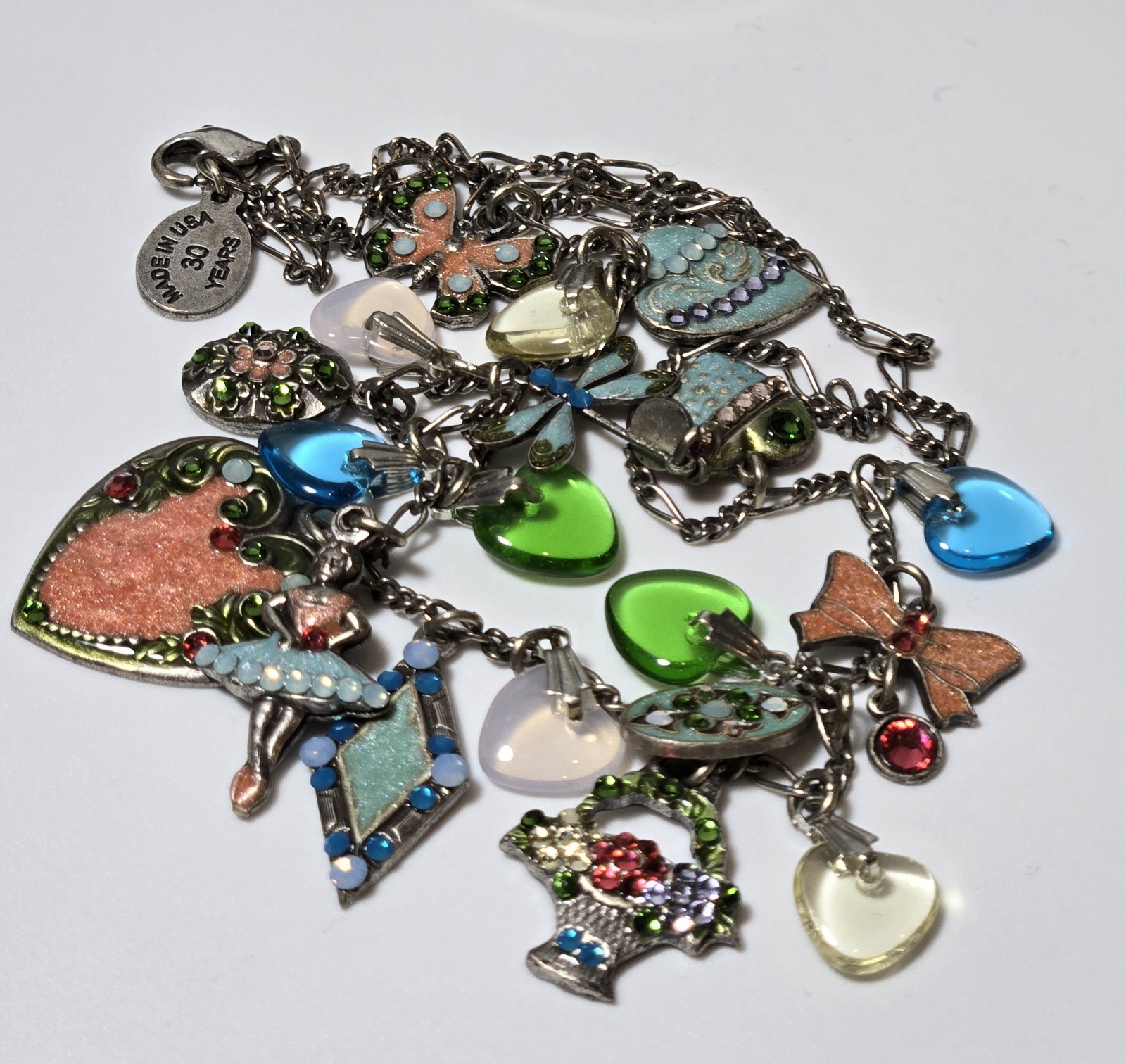 Anne Koplik Dragonfly Butterfly Necklace Cottage Garden Spring Faerie Ballet