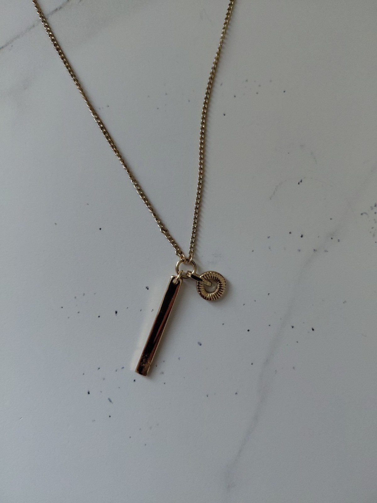 2 Nine West Gold Chains With pendant With 2 Adjustable locks For Different Sizes