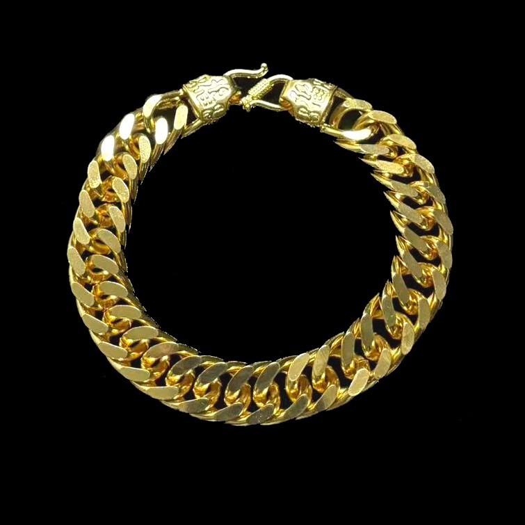 Gold-plated ? (NOT SURE) Gold tone Bracelet Chain marked ‘ 999 ‘, 8.4 inch