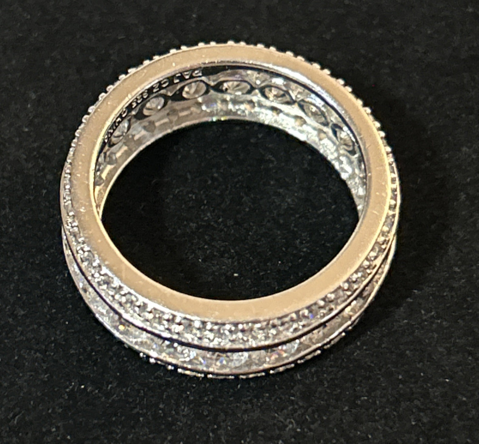 Sterling Silver 925 CZ Ring Prime Art & Jewel (PAJ) 8mm Size 9, 7.3 Grams