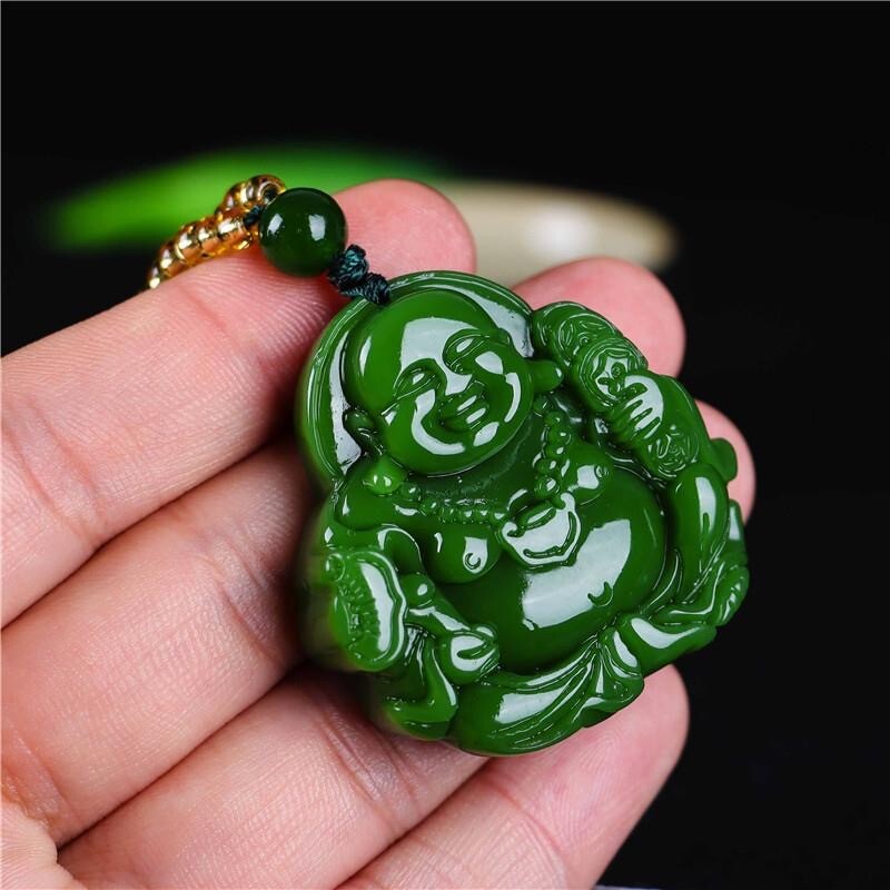 Jade Maitreya Pendant Necklace Charms Charm Jewelry Buddha Natural