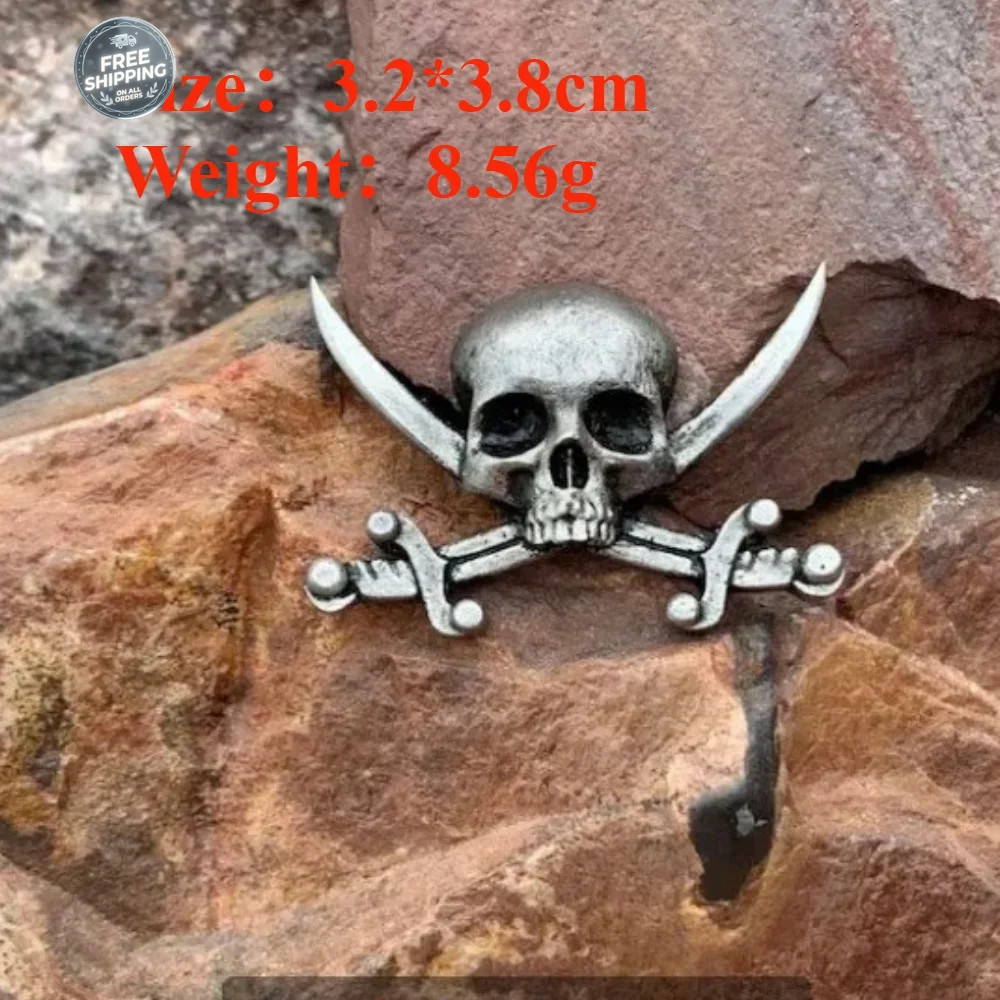 Halloween Skull Pin Punk Skeleton Badge Gothic Brooch for Jewelry Accessory