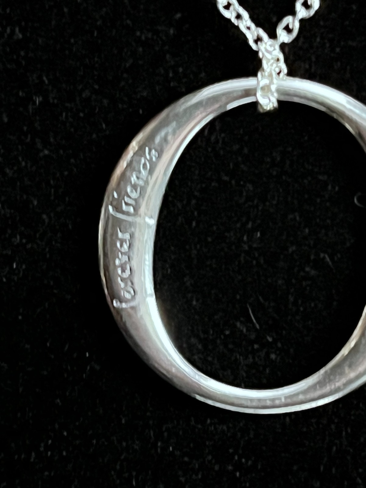 Laurel Elliott Sterling Silver Friends Forever, Forever Friends 18″ Necklace