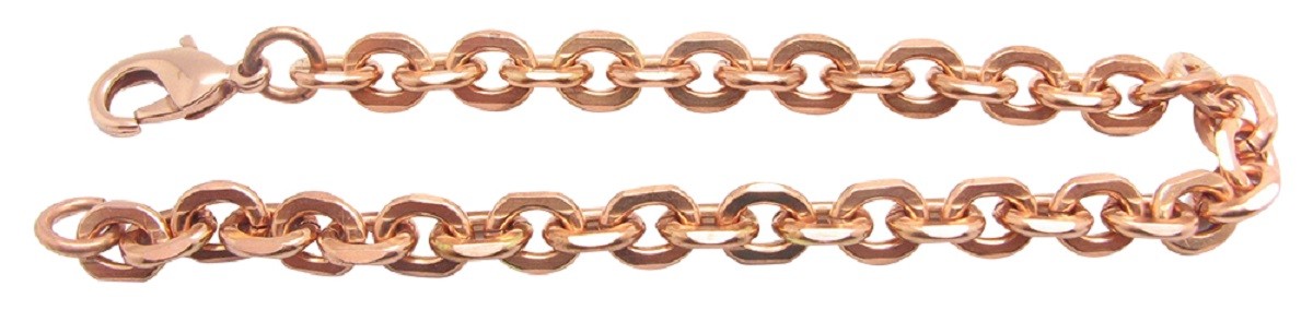 Solid Copper Anklet CA671G – 1/8 of an inch wide- Available in 8 to 11 inches.