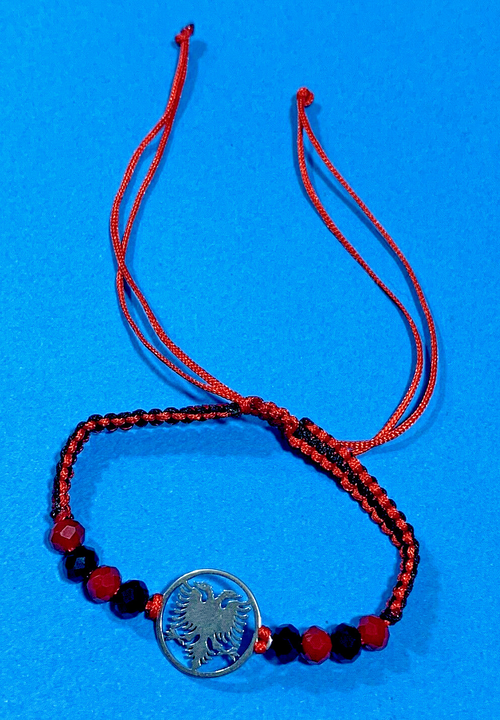 NEW ALBANIAN EAGLE FLAG WRISTBRACELET BAND- ALBANIAN UNISEX BRACELET-SOUVENIR