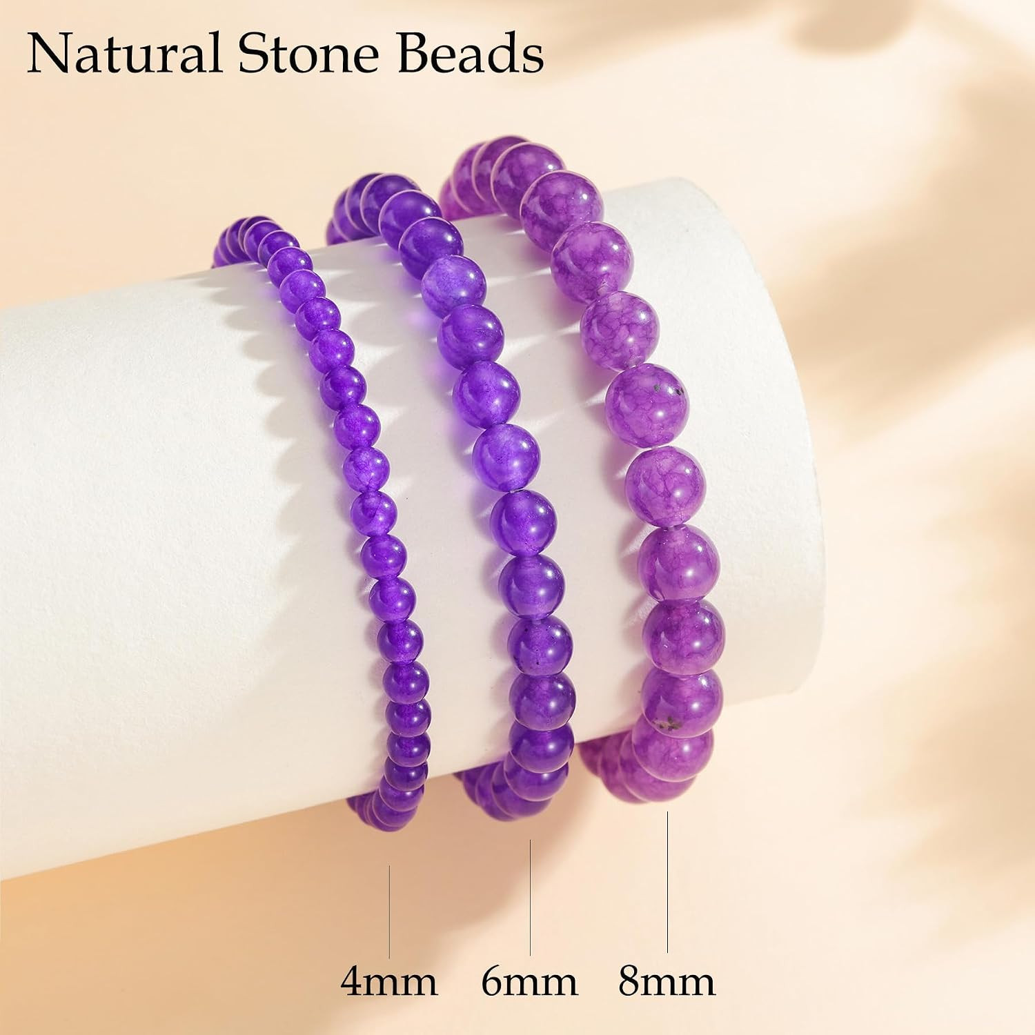 Womens Crystal Beaded Bracelets for Women Men Protective Energy Bracelet Natural