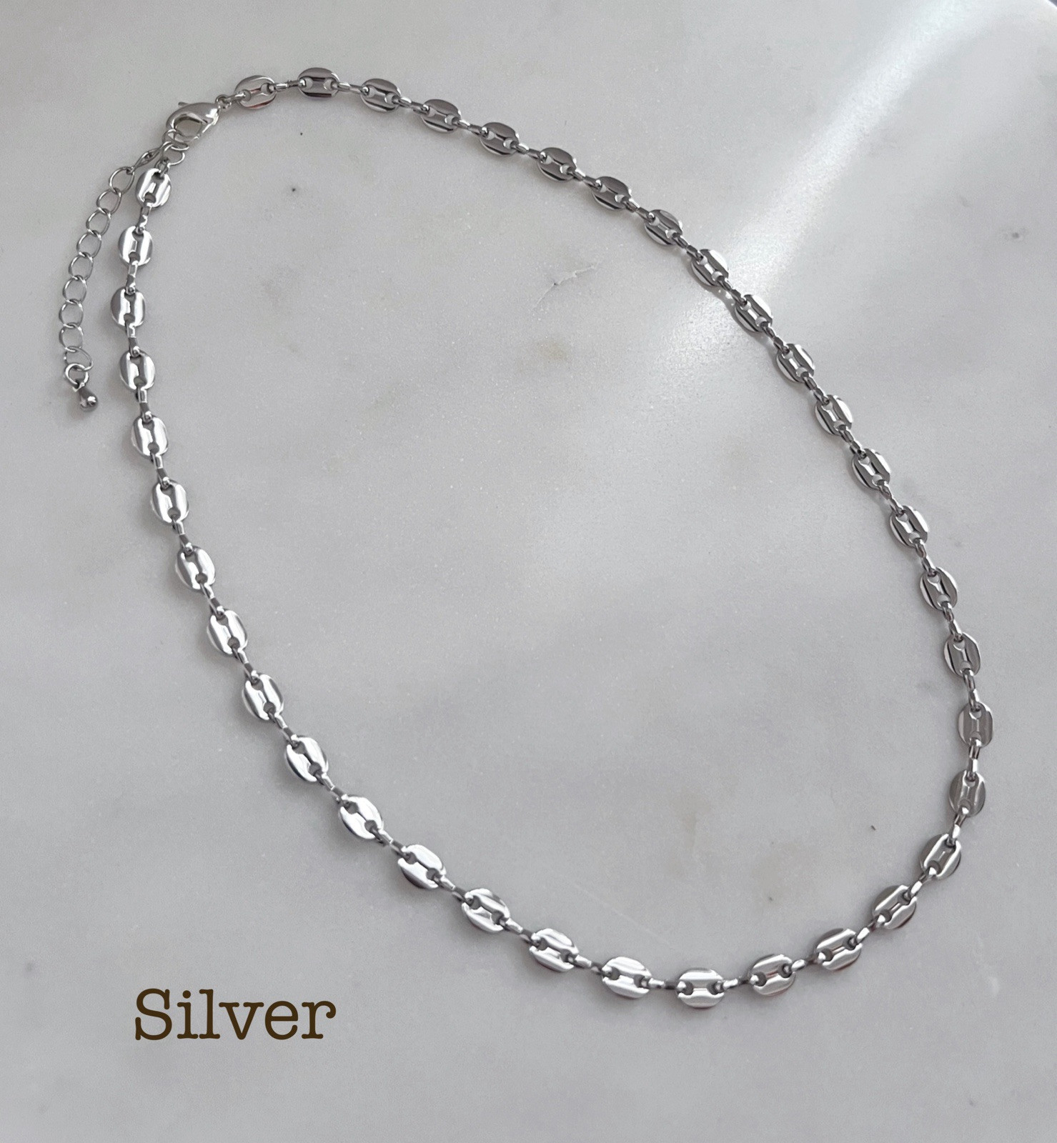 Silver Anchor Mariner Chain Necklace Rose Gold Sailor Chain Necklace Gift Idea