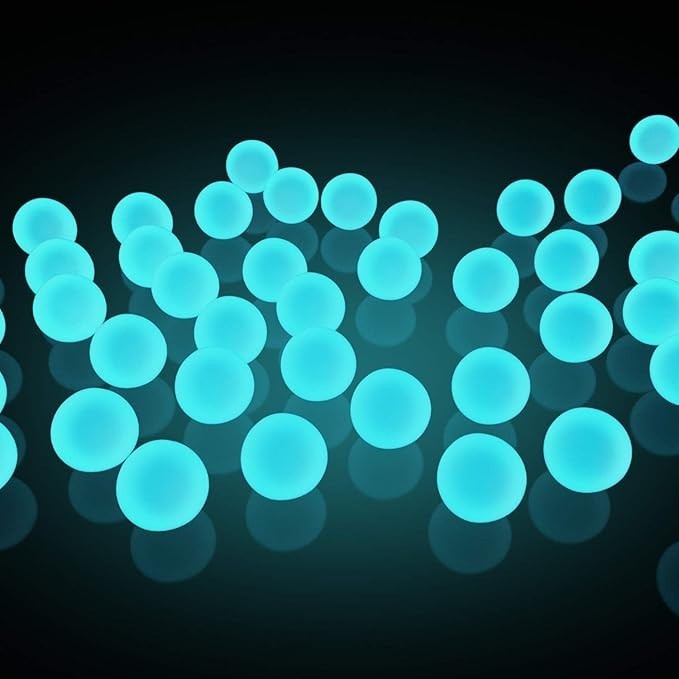 5pcs/set Luminous Stone Round Bead Bracelet Glow In The Dark Jewelry Party Gifts