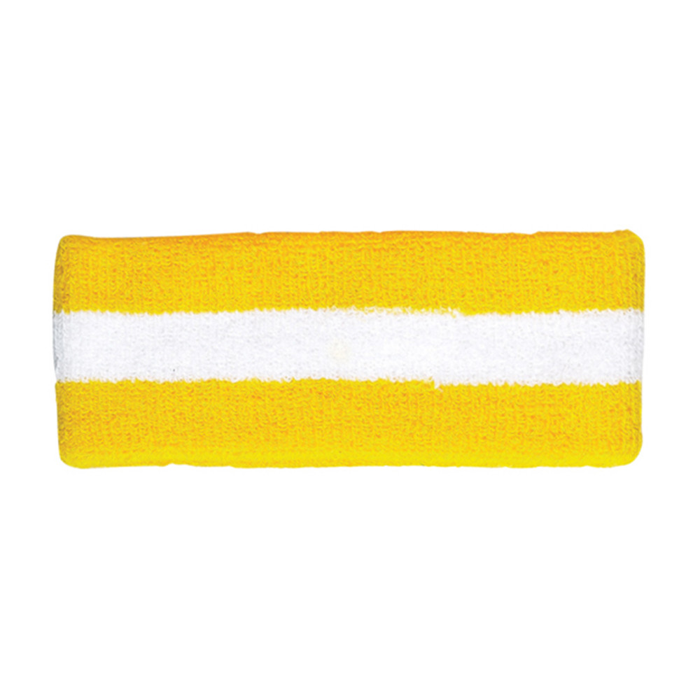 Cotton Terry Cloth Stretchy Stripe Sports Headband – FREE SHIPPING