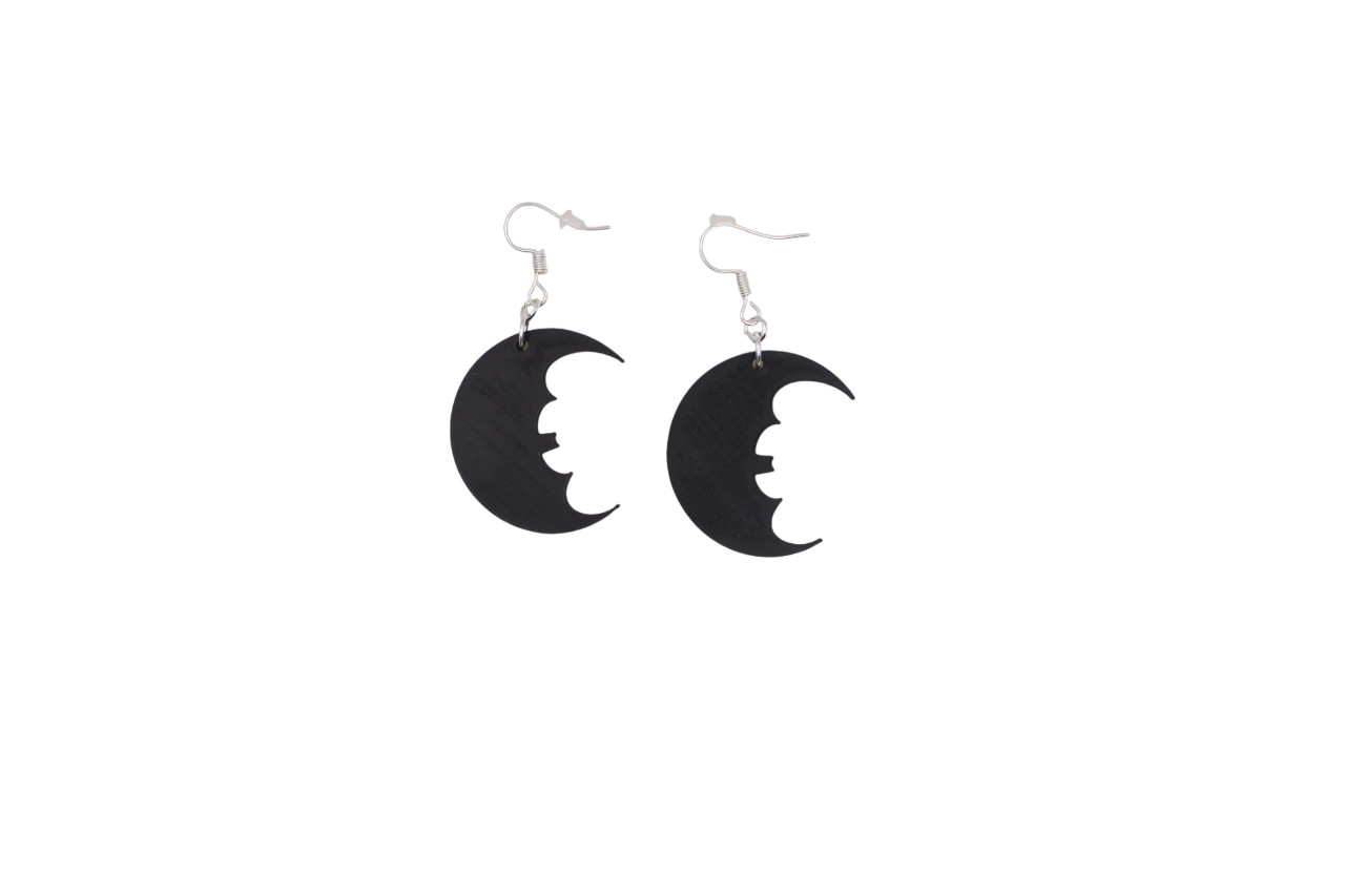 Bat Earrings – 3D Printed