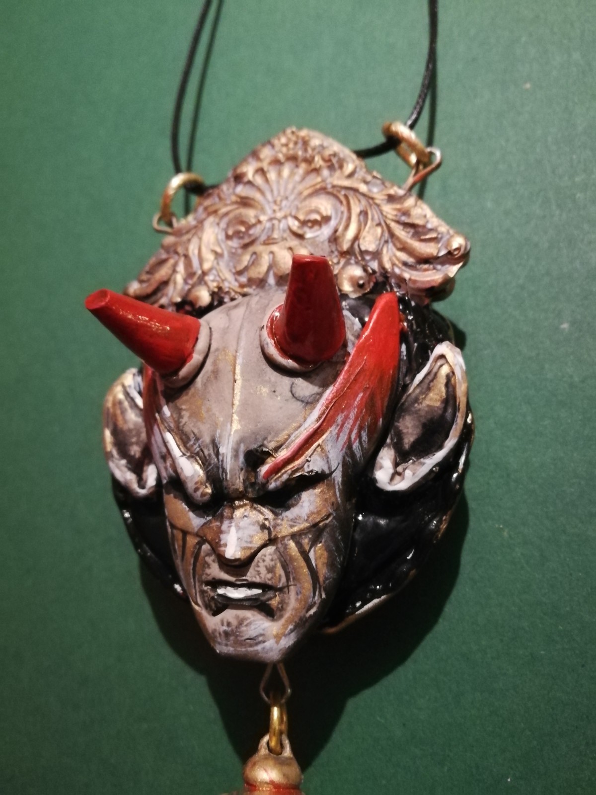 Black Magic Force Dark Gothic Jewelry Punk Chunky Necklace Amulet Pendant Moloch