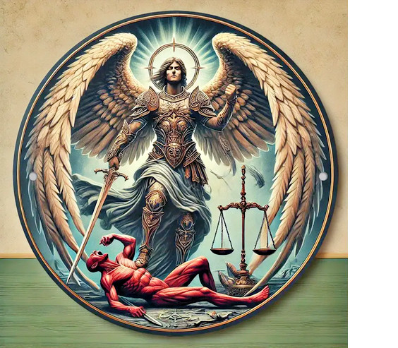 SAINT MICHAEL PROTECT ANGEL PRAY Pendant on plated 925 Silver 20″ 22″ Necklace