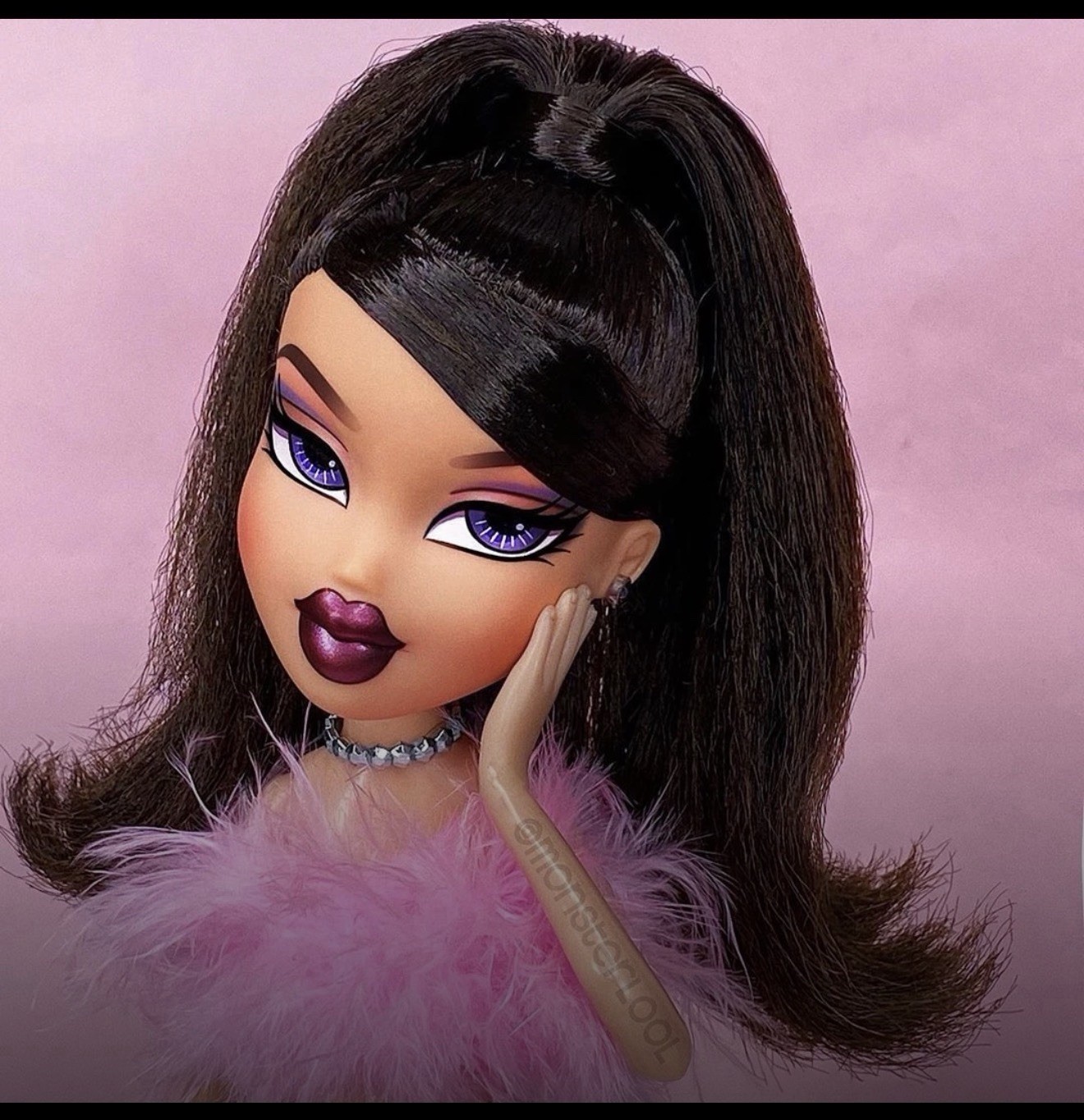 #1/3 BRATZ “JADE” “KOOL CAT” Face ORIGINAL Italia CHARM Collection Link 9mm