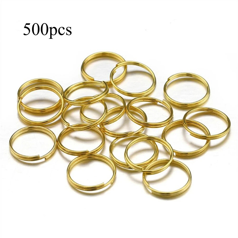 4-10Mm Gold and Silver Double Ring, Multi Size Jewelry Making Connection Ring, D