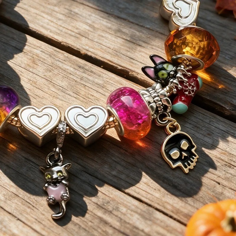 Elegant Handmade Gold Pumpkin Bracelet For Women With Alloy Handmade Chain new