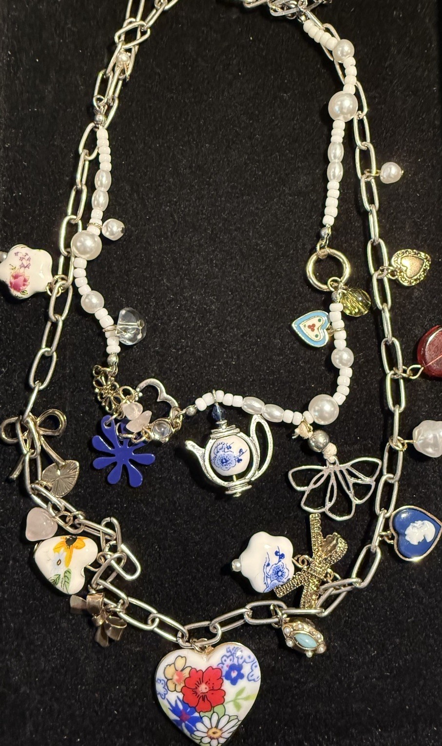 Free People Coquette Candy Maximillion Charm Necklace New Without Tags 🍬