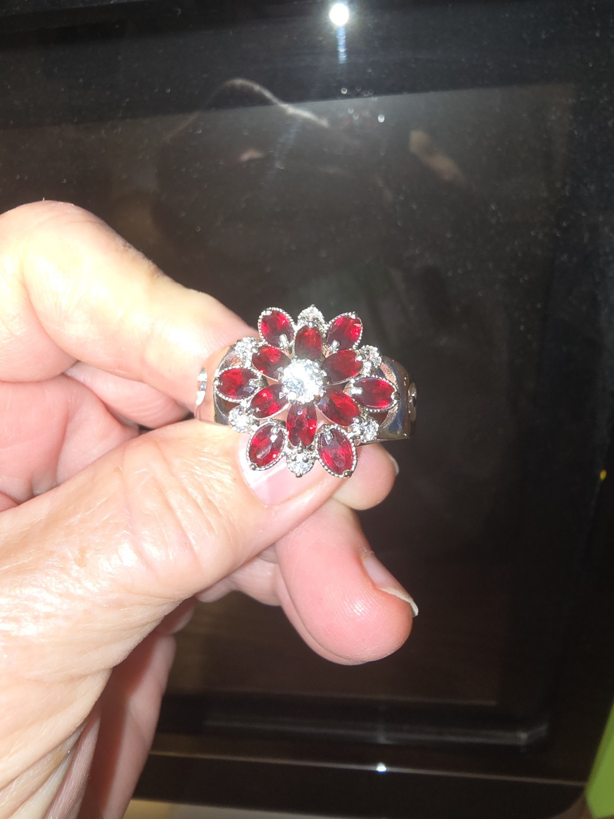 Garnet or lab created ruby