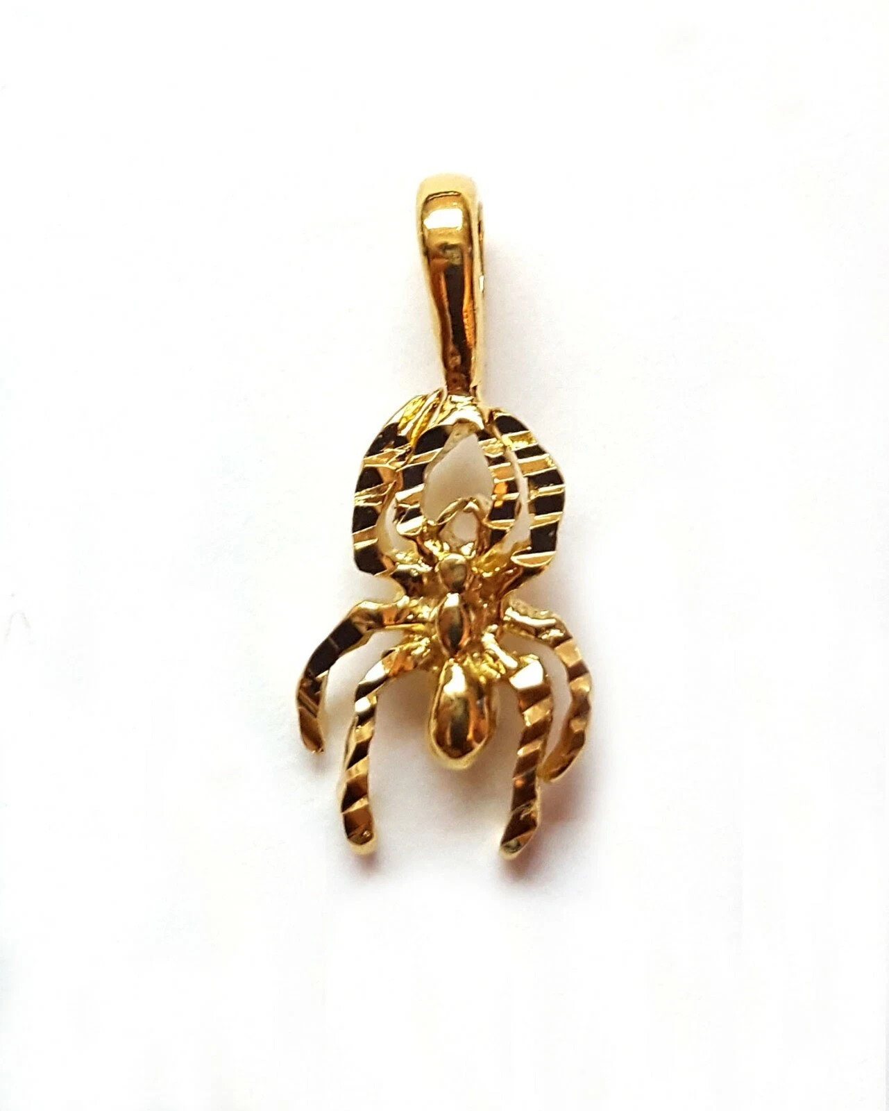 3D Spider Arachnid 14k kt double gold filled Pendant Charm