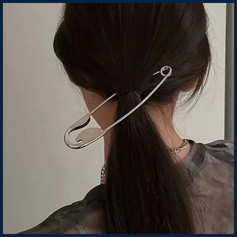 Simple Big Size Brooch Pin Women Hair Clip Brooch Buckles Jeans Fixed Suit