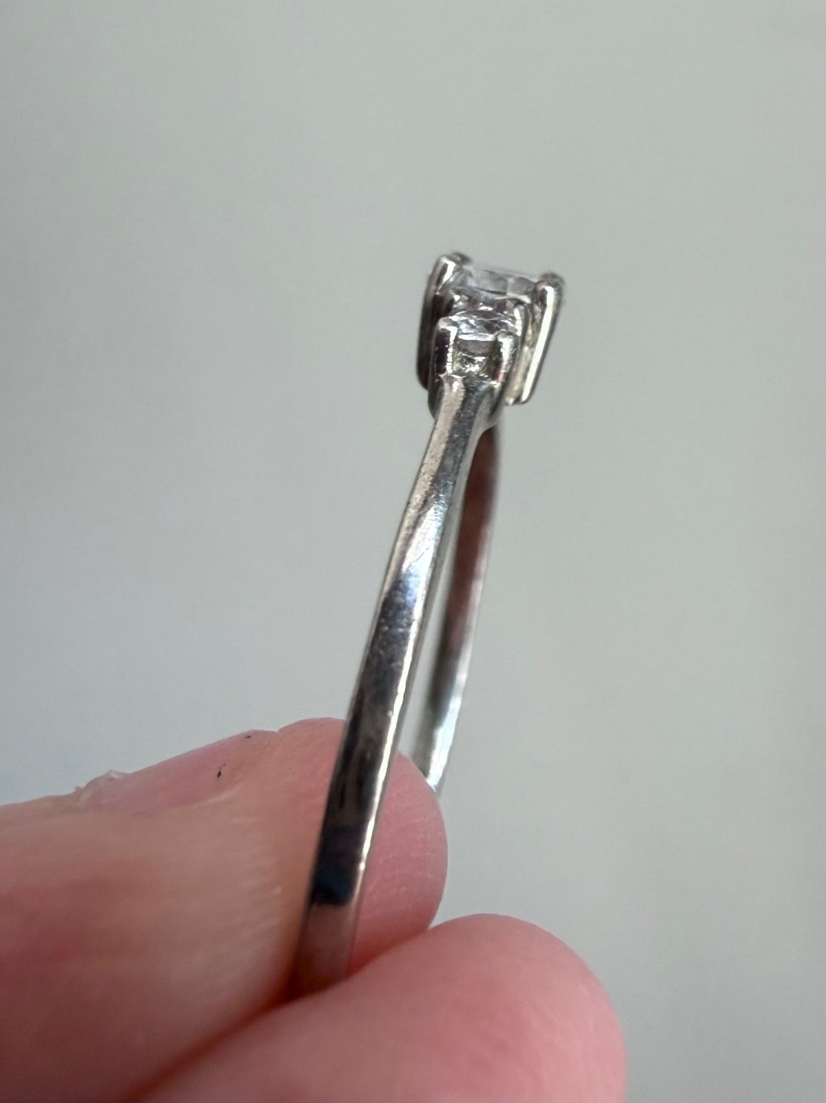Sterling Silver ATI Cubic Zirconia CZ ring Size 7.25