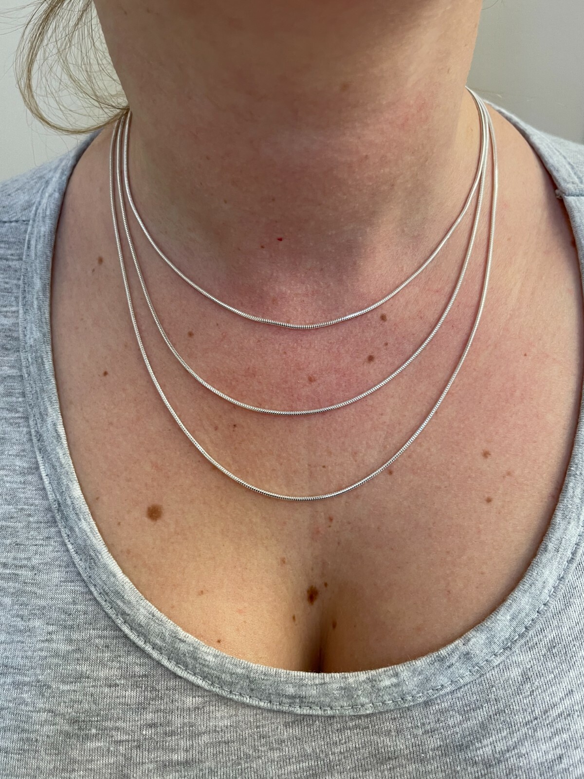 Solid 925 Sterling Silver 1.5mm Snake Chain Diamond Cut Ladies Necklace 14-30″
