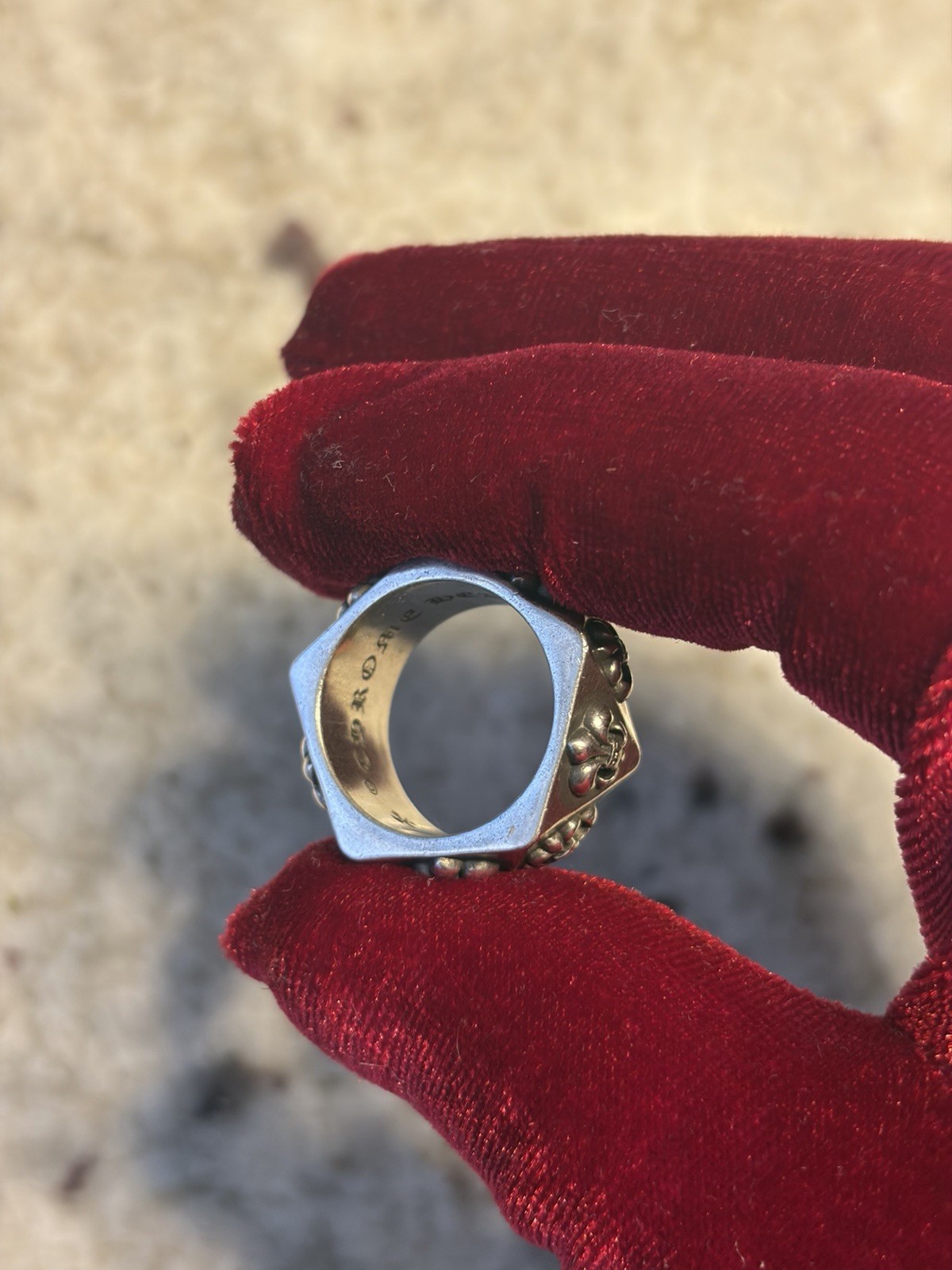 Chrome Hearts Fleur Pentagon Ring